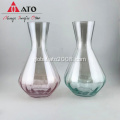 Luster Plating Blue Vase Glass Clear Glass Flower Vase Decorative Manufactory